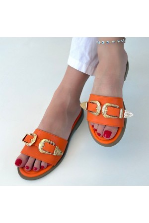 Sene Turuncu Cilt Terlik