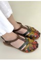 Woji Tan Leather Belted Sandals
