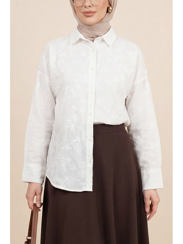 Batik Baskılı Astarlı Şifon Elbise