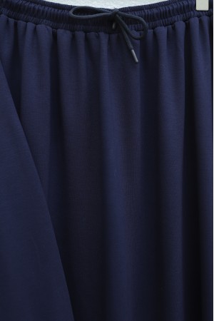 Yuvarlak Yaka Yarasa Kol Beli Lastikli Etekli Oyşo Takım  -Laci