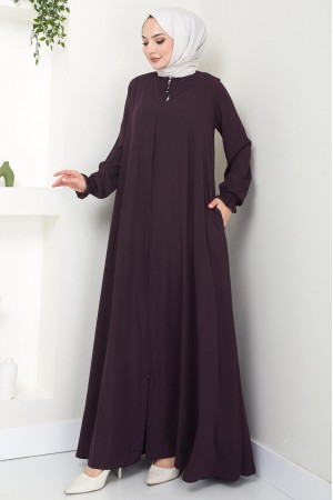 Büyük Beden Mevlana Ferace Mürdüm HM02153