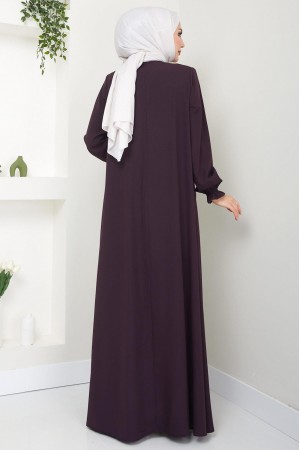 Büyük Beden Mevlana Ferace Mürdüm HM02153