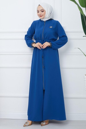 File Kapşonlu Bağlamalı Ferace İndigo HM2360