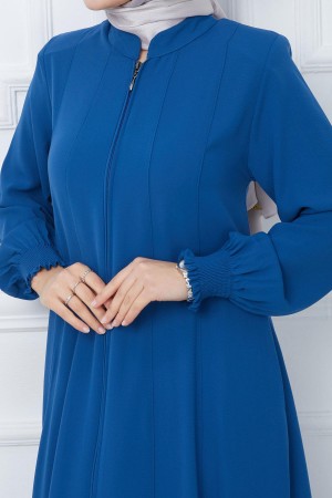Plus Size Mevlana Abaya Indigo HM02362