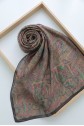 Traditional Floral Patterned Cotton Scarf -Green