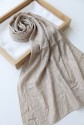 Jacquard Crinkle Crash Shawl -Stone