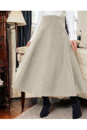 انغلق خبأ ألف خط تنورة    -اللون البيج