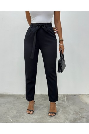  Belt Pants -Black