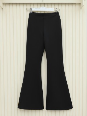 Spanish Leg Scuba Trousers -Black