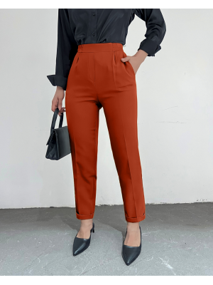 Beli Lastikli Pantolon         -A. Kiremit