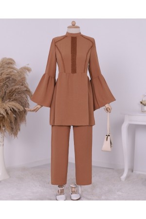 طقم أيروبين الذراع الأسباني الصدفي الأمامي -قرفة