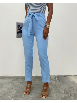  Belt Pants     -Baby Blue