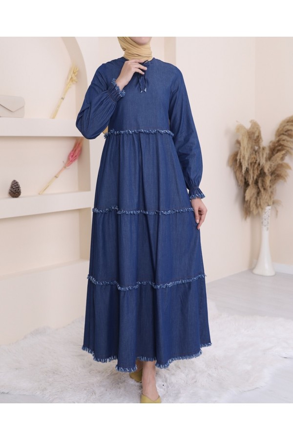 Denim Dress  -İndigo