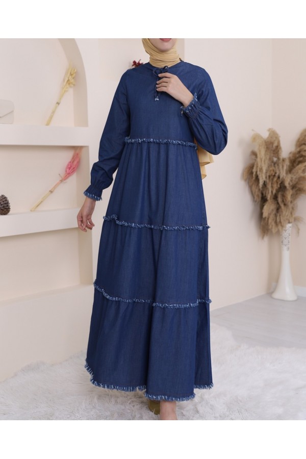 Denim Dress  -İndigo