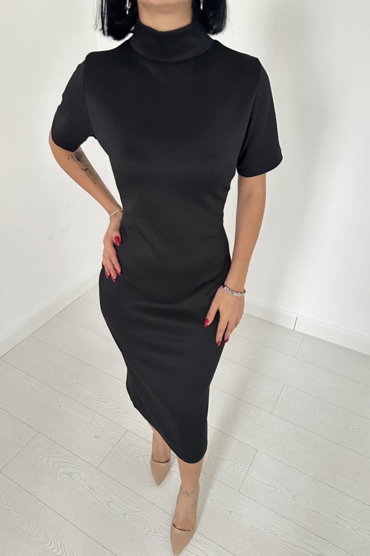Black Turtleneck Dress