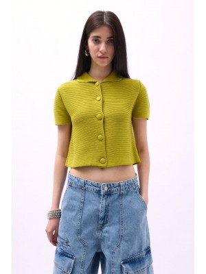 Bebe Yaka Düğmeli Bluz