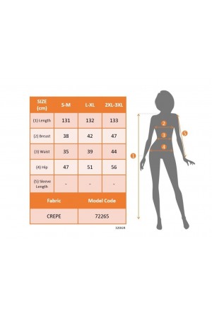 فستان نسائي طويل من قماش الكريب جانجان بقصّة سمكة ومطرّز بأحجار أمامية متعددة الأحزمة