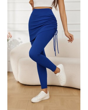 Kadın Yüksek Bel Yandan Büzgülü Alttan Uzun Kaşkorse Tayt Etek