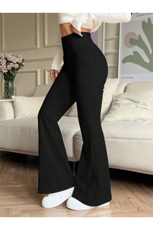 بنطال ضيق نسائي واسع بخصر مرتفع