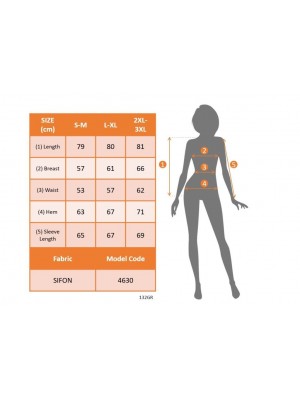 قميص شيفون نسائي بأكمام طويلة وياقة وأزرار