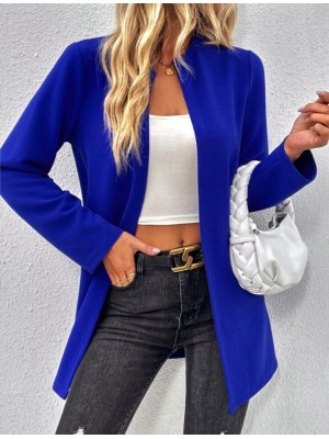 Kadın Uzun Kollu önü Açık Uzun Modal Ceket