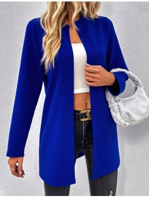 Kadın Uzun Kollu önü Açık Uzun Modal Ceket