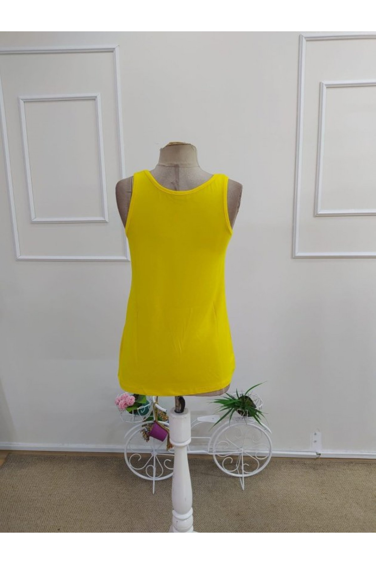 Women's Strappy Wide V-Neck Viscose Blouse