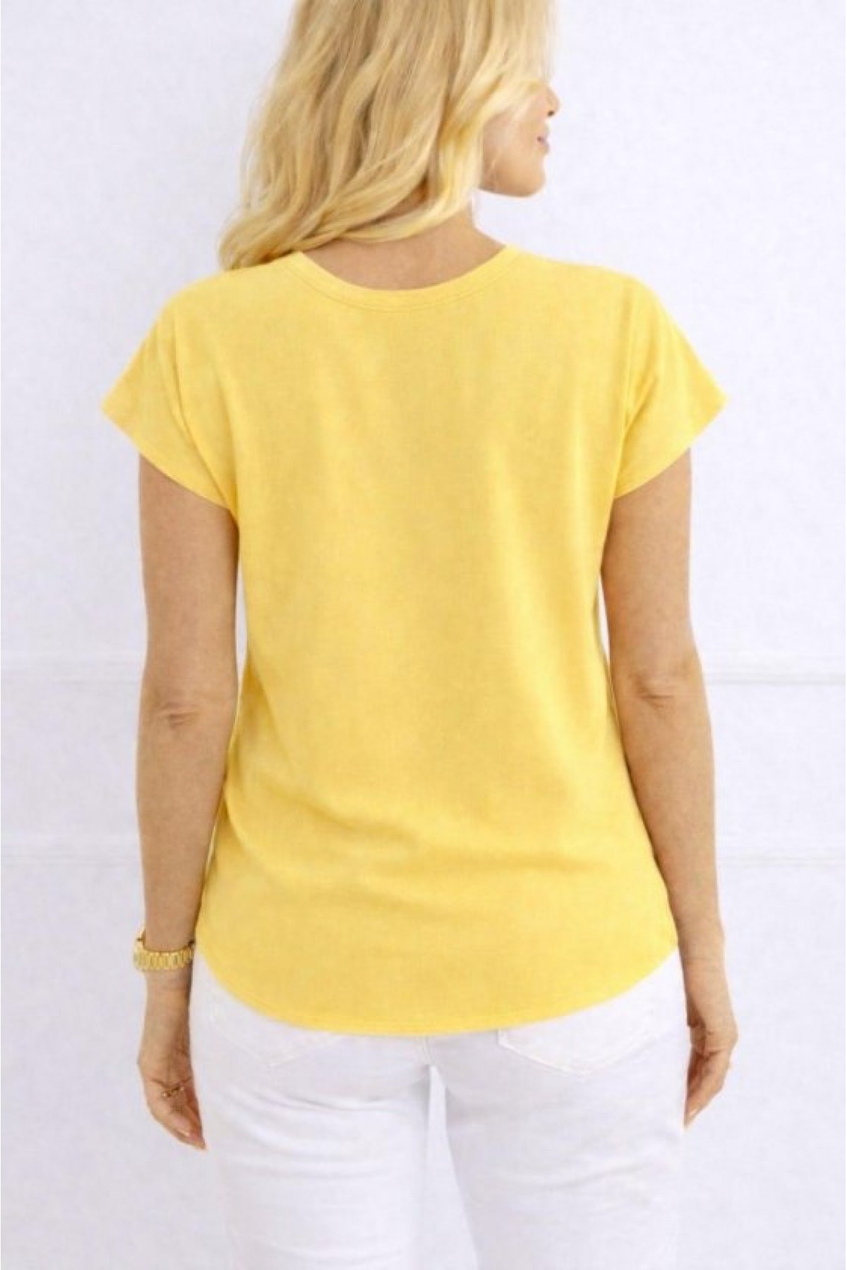 Women's V-Neck Short Sleeve Woven Viscose Blouse