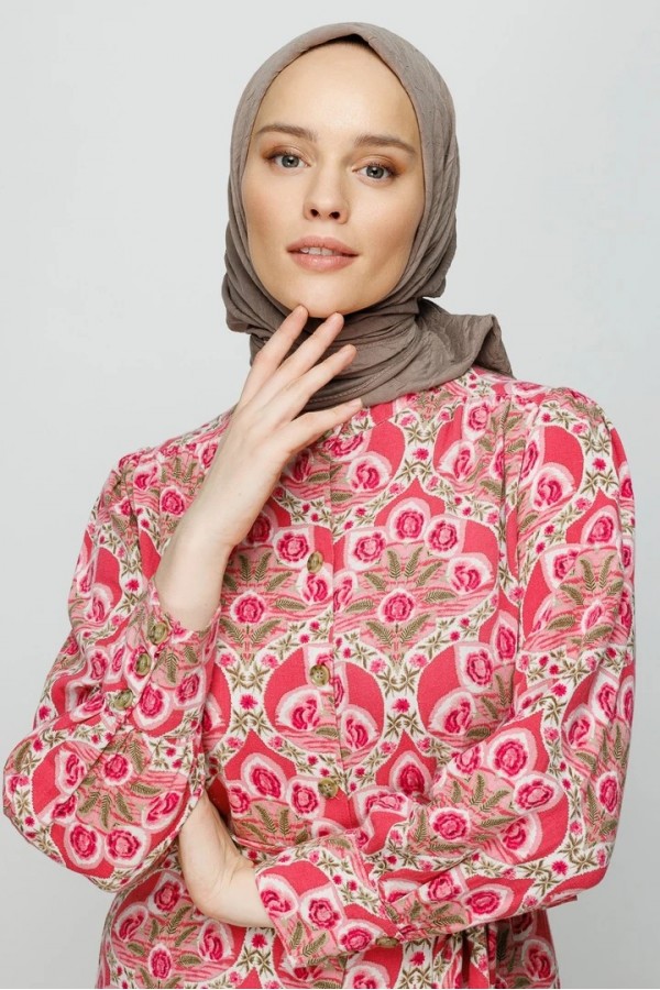 Bambu Eşarp - Vizon