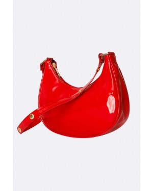 حقيبة مينا من الجلد اللامع 