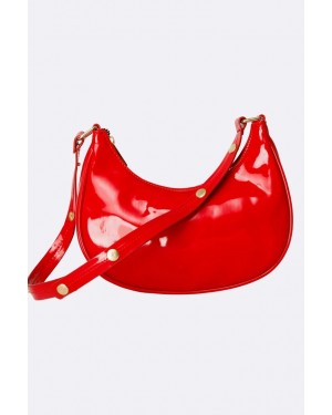 حقيبة مينا من الجلد اللامع 