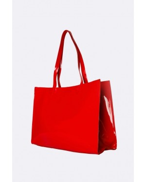 حقيبة ليندي من الجلد اللامع 