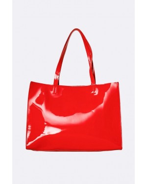 حقيبة ليندي من الجلد اللامع 