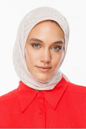 Moon Pattern Silky Jacquard Scarf 