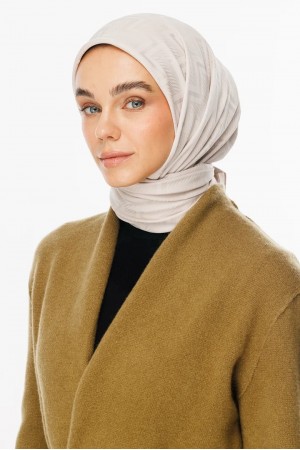 Viora Pattern Silky Jacquard Scarf 