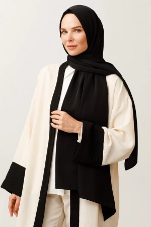 Z Pattern Silky Jacquard Scarf 