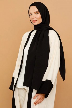Z Pattern Silky Jacquard Scarf 