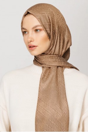 Forever Pattern Shiny Jacquard Scarf 