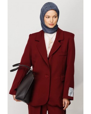 MC Desen Jakar Şal - Füme