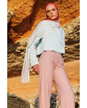 Degrade Müslin Şal - Vişne