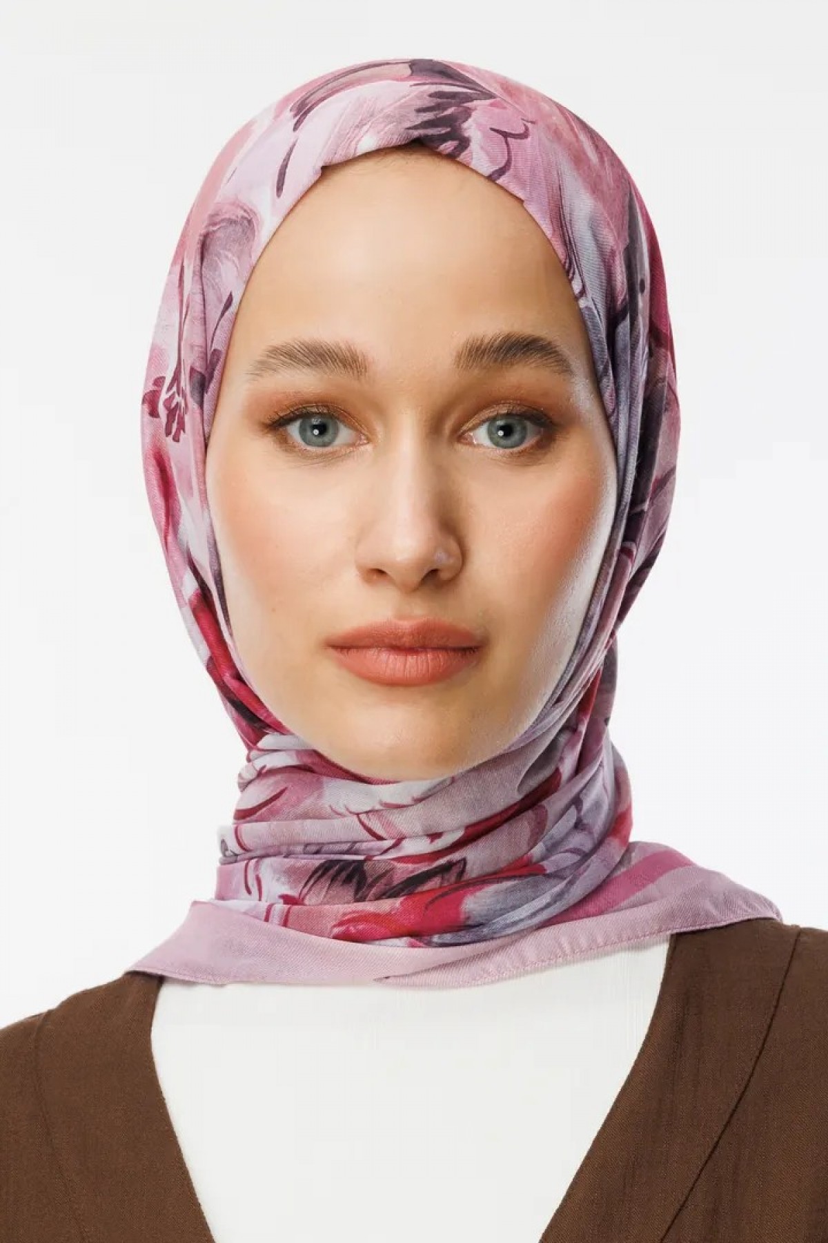 Rossel Desen Pamuk Şal - Pembe