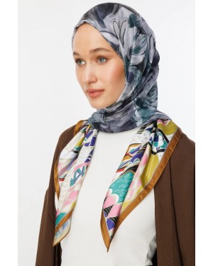 وشاح قطني بنقشة روسيل 