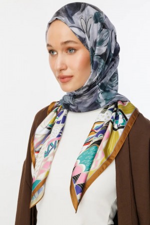Rossel Pattern Cotton Scarf 