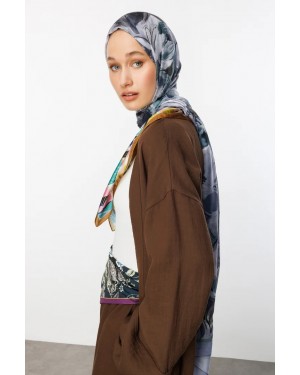 وشاح قطني بنقشة روسيل 