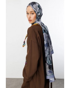 وشاح قطني بنقشة روسيل 