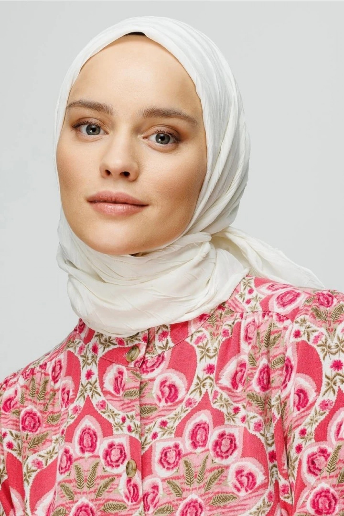 Piliseli Bambu Eşarp - Ekru