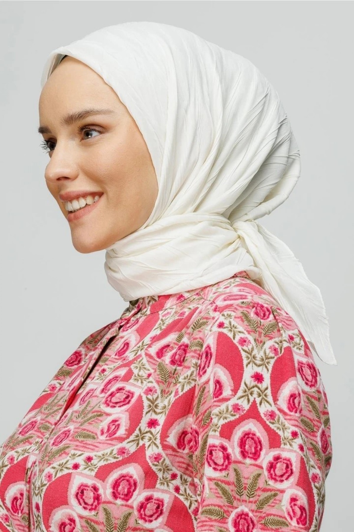 Piliseli Bambu Eşarp - Ekru