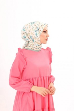 Jardin Pattern Pleated Scarf 
