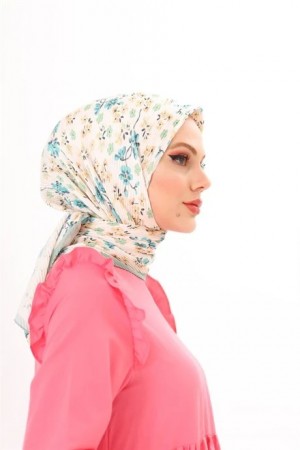 Jardin Pattern Pleated Scarf 