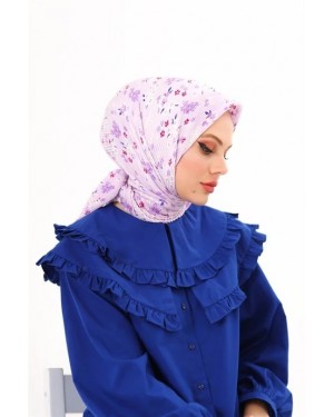 Asma Desen Pilise Eşarp - Lila